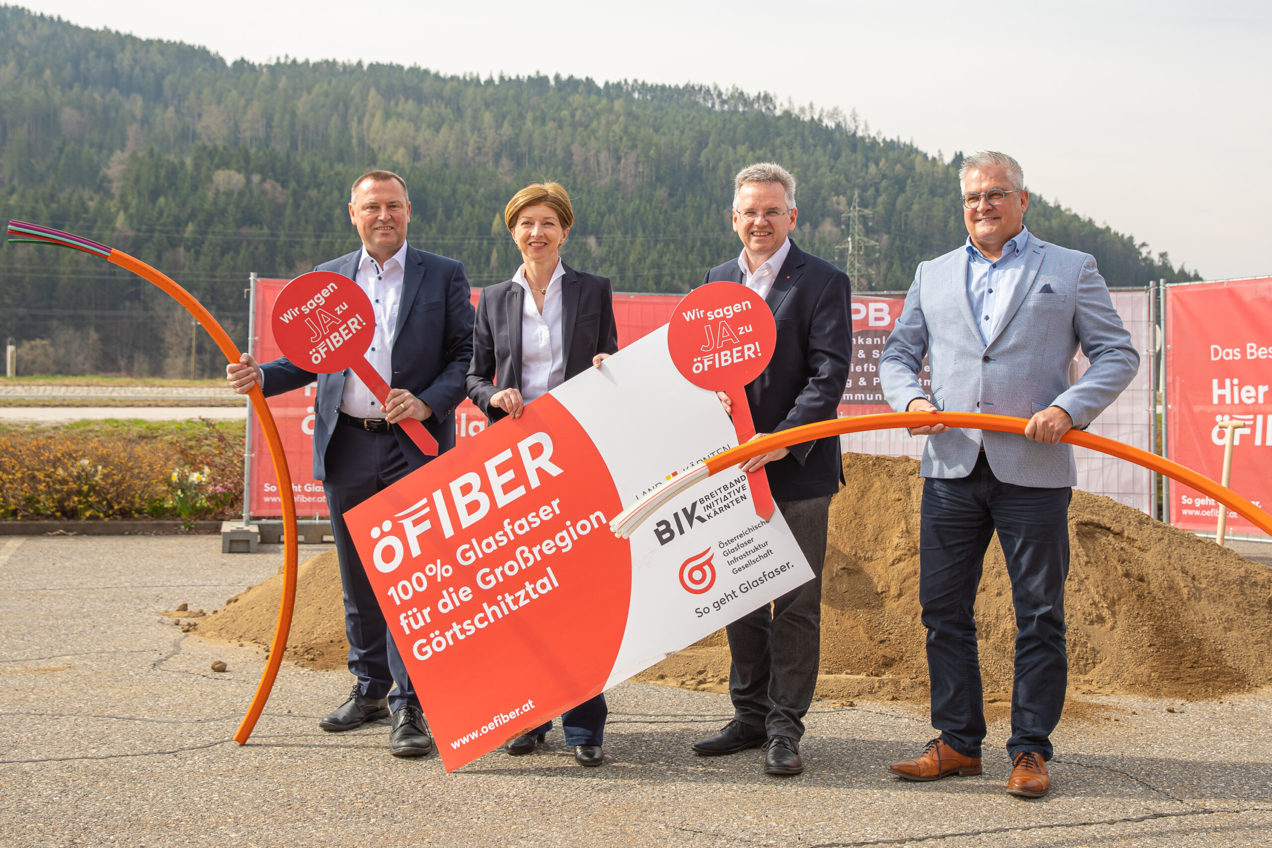 öFIBER: Spatenstich Für Den Glasfaserausbau Im Görtschitztal